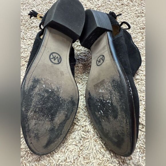Michael Michael Kors Suede Black Ankle Booties - Picture 4 of 6